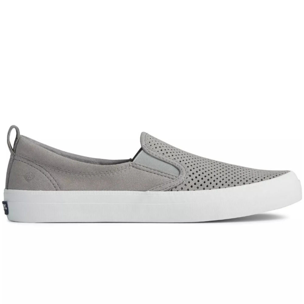 Sperry Crest Twin Gore Perforated Slip-on Sneakers Grey - Picture 2 of 11